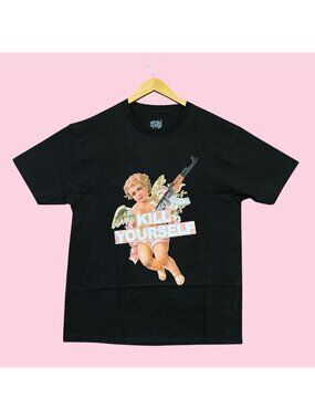 G59 Records x The Suicideboys Kill Yourself AK Cherub Hip-Hop Tee L